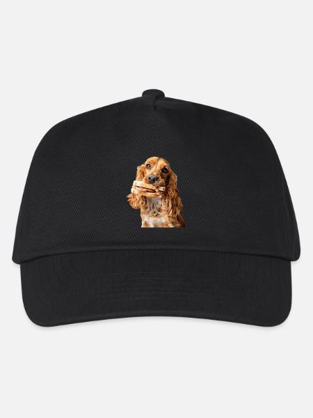 Cocker Spaniel - Kinder Basecap - Schwarz