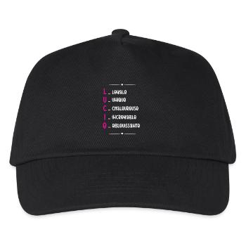 Cadeau Lucie - Qualités Personnalisées - Casquette de baseball Enfant - noir - Devant
