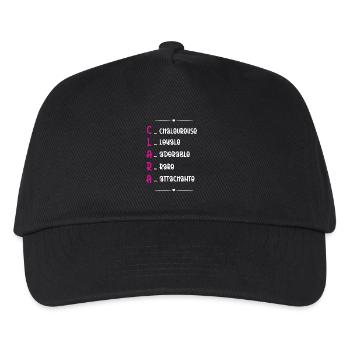 Cadeau Clara - Qualités Personnalisées - Casquette de baseball Enfant - noir - Devant