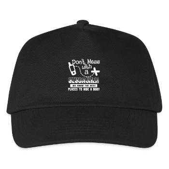 Geocaching Don't Mess With A Geocacher - Kids’ Baseball Cap - black - Front