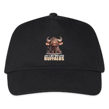 Buffalos Buffalo Büffel - Kids’ Baseball Cap - black - Front