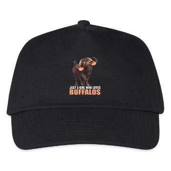 Buffalos Buffalo Büffel - Kids’ Baseball Cap - black - Front