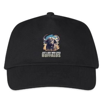 Buffalos Buffalo Büffel - Kinder Basecap - Schwarz - Vorne