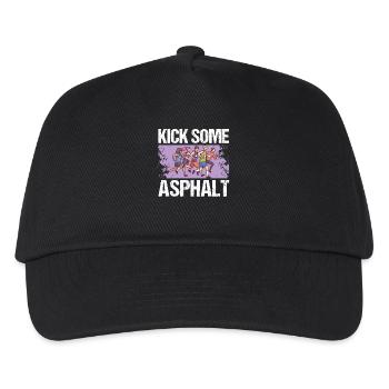 Jogging Kick Un peu de course sur asphalte - Casquette de baseball Enfant - noir - Devant