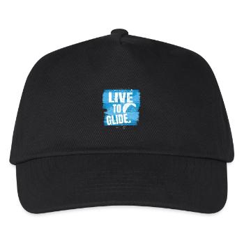 Live to Glide - Paragliding Saying - Kids’ Baseball Cap - black - Front