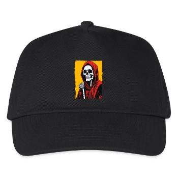 Calm and composed Grim Reaper design - Kids’ Baseball Cap - black - Front