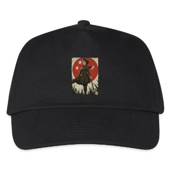 Vintage Sozialismus Kommunismus Propaganda - Kinder Basecap - Schwarz - Vorne