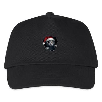 Chat Propriétaire Chats Noël Noël Chat - Casquette de baseball Enfant - noir - Devant