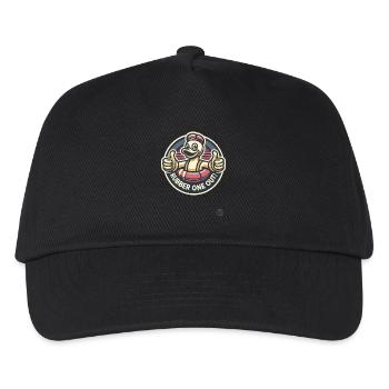 Thumbs up, rub one out rubber duck - Kids’ Baseball Cap - black - Front