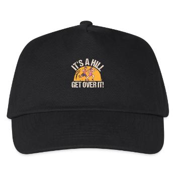 Marathon It's A Hill Get Over It Running - Kids’ Baseball Cap - black - Front