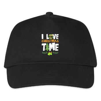 I Love Christmas Time - Kinder Basecap - Schwarz - Vorne