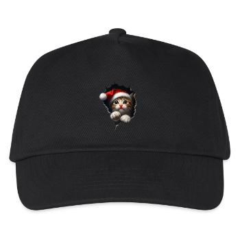 Chat Propriétaire Chats Noël Noël Chat - Casquette de baseball Enfant - noir - Devant