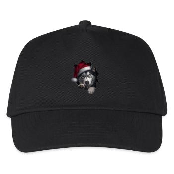 Hundebesitzer Hunde Weihnachten Weihnachts Hund - Kinder Basecap - Schwarz - Vorne