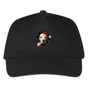 Hundebesitzer Hunde Weihnachten Weihnachts Hund - Kinder Basecap - Schwarz - Vorne