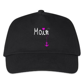 Moin North German North Sea Baltic Sea Anchor T-Shirt - Kids’ Baseball Cap - black - Front