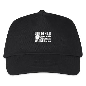 French Teacher I'm The French Teacher - Kids’ Baseball Cap - black - Front