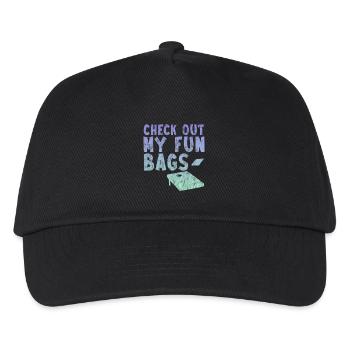 Check Out My Fun Bags 3 - Kinder Basecap - Schwarz - Vorne