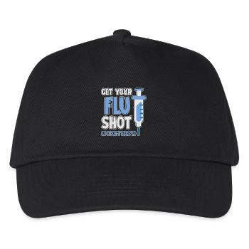 Get Your Flu Shot So I Don't Have To 2 - Kinder Basecap - Schwarz - Vorne