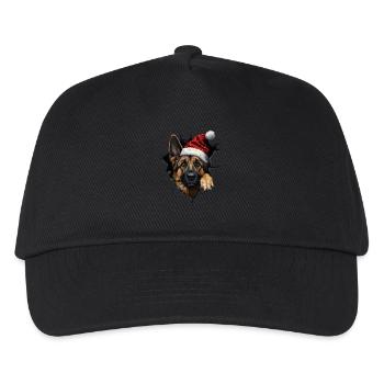 Hundebesitzer Hunde Weihnachten Weihnachts Hund - Kinder Basecap - Schwarz - Vorne