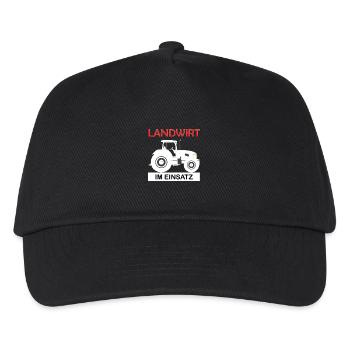 Farmer in action Farmer Funny saying nature - Kids’ Baseball Cap - black - Front