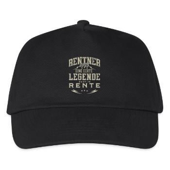 Rentner 2025 - Kinder Basecap - Schwarz - Vorne
