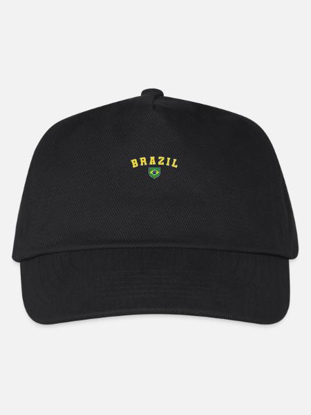Brasilien Brazil shirt Brasilianer Rio de Janeirao - Kinder Basecap - Schwarz