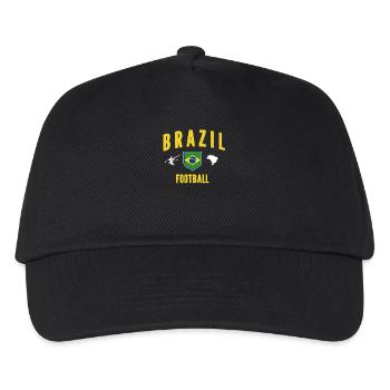 Brasilien Brazil shirt Brasilianer Rio de Janeirao - Kinder Basecap - Schwarz - Vorne