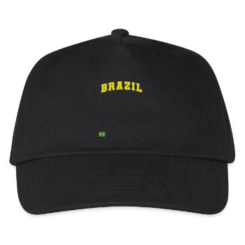 Brasilien Brazil shirt Brasilianer Rio de Janeirao - Kinder Basecap - Schwarz - Vorne