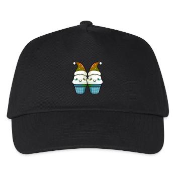 cream Christmas delicious - Kids’ Baseball Cap - black - Front