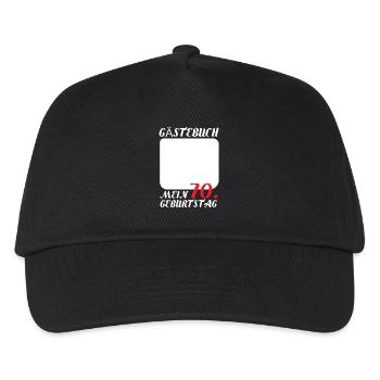 Anniversary Party - My Guestbook for the 70th Birthday - Kids’ Baseball Cap - black - Front