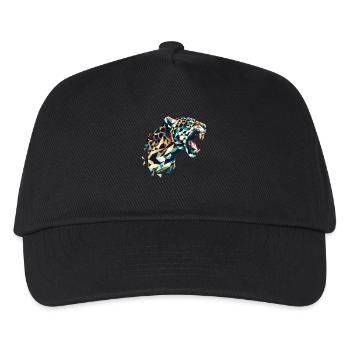 Polygone léopard - Casquette de baseball Enfant - noir - Devant