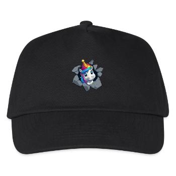 Licorne drôle Licornes de Noël Licorne - Casquette de baseball Enfant - noir - Devant