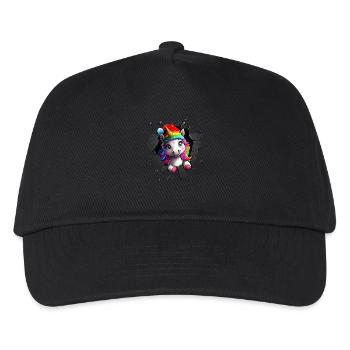 Licorne drôle Licornes de Noël Licorne - Casquette de baseball Enfant - noir - Devant