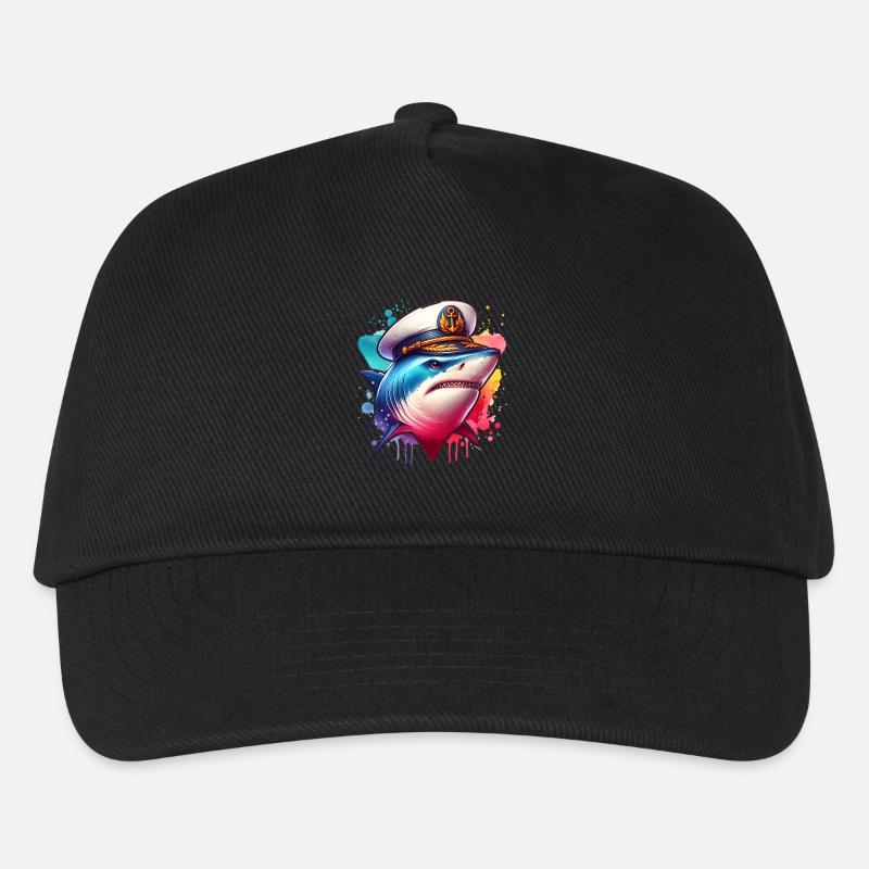 Hai Kapitän - Kinder Basecap - Schwarz