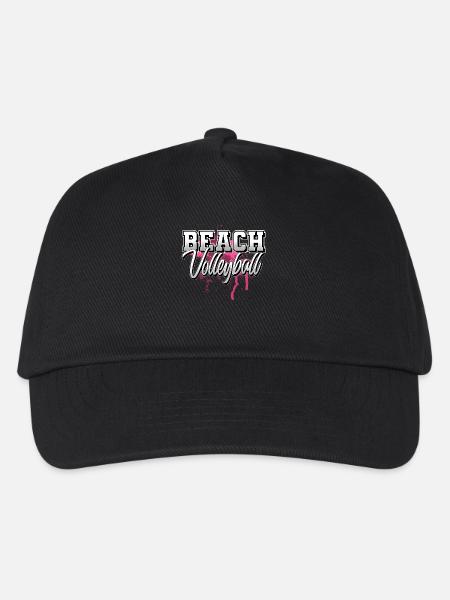 Beachvolleyball - Kinder Basecap - Schwarz