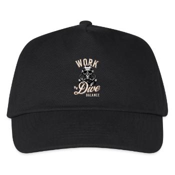 Tauchen Taucher - Kinder Basecap - Schwarz - Vorne