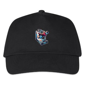 Parkour - Kinder Basecap - Schwarz - Vorne