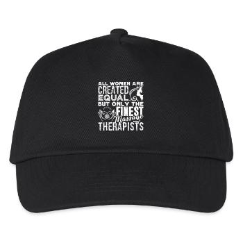 Massage Therapist Female Massage Therapist - Kids’ Baseball Cap - black - Front
