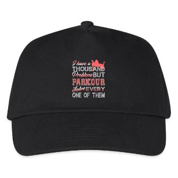 Parkour Solves Every One Of Them - Kids’ Baseball Cap - black - Front