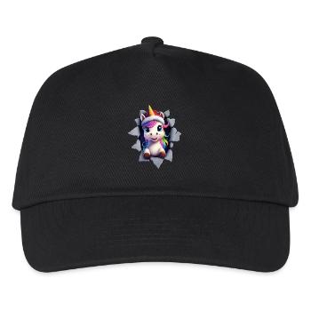 Licorne drôle Licornes de Noël Licorne - Casquette de baseball Enfant - noir - Devant