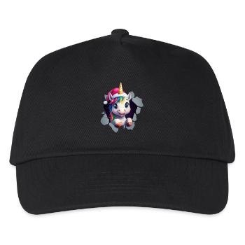 Licorne drôle Licornes de Noël Licorne - Casquette de baseball Enfant - noir - Devant