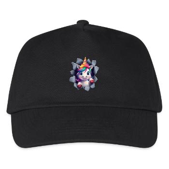 Licorne drôle Licornes de Noël Licorne - Casquette de baseball Enfant - noir - Devant