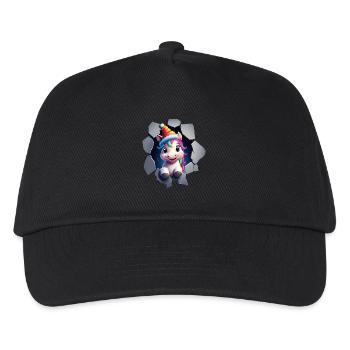 Licorne drôle Licornes de Noël Licorne - Casquette de baseball Enfant - noir - Devant