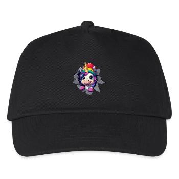 Licorne drôle Licornes de Noël Licorne - Casquette de baseball Enfant - noir - Devant