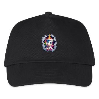 Licorne drôle Licornes de Noël Licorne - Casquette de baseball Enfant - noir - Devant