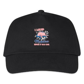 Manatee I Liked Manatees Before It Was Cool - Kids’ Baseball Cap - black - Front