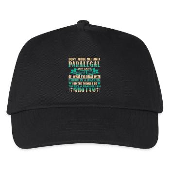 Paralegal Don't Judge Paralegal - Kids’ Baseball Cap - black - Front
