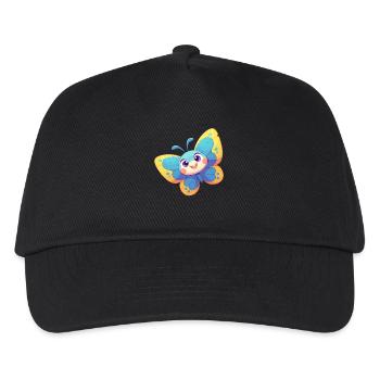 Butterfly Schmetterlinge Schmetterling - Kinder Basecap - Schwarz - Vorne