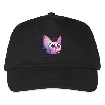 Butterfly Schmetterlinge Schmetterling - Kinder Basecap - Schwarz - Vorne