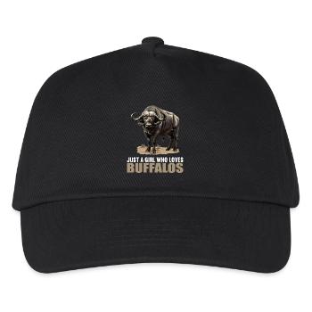 Buffalos Buffalo Büffel - Kids’ Baseball Cap - black - Front